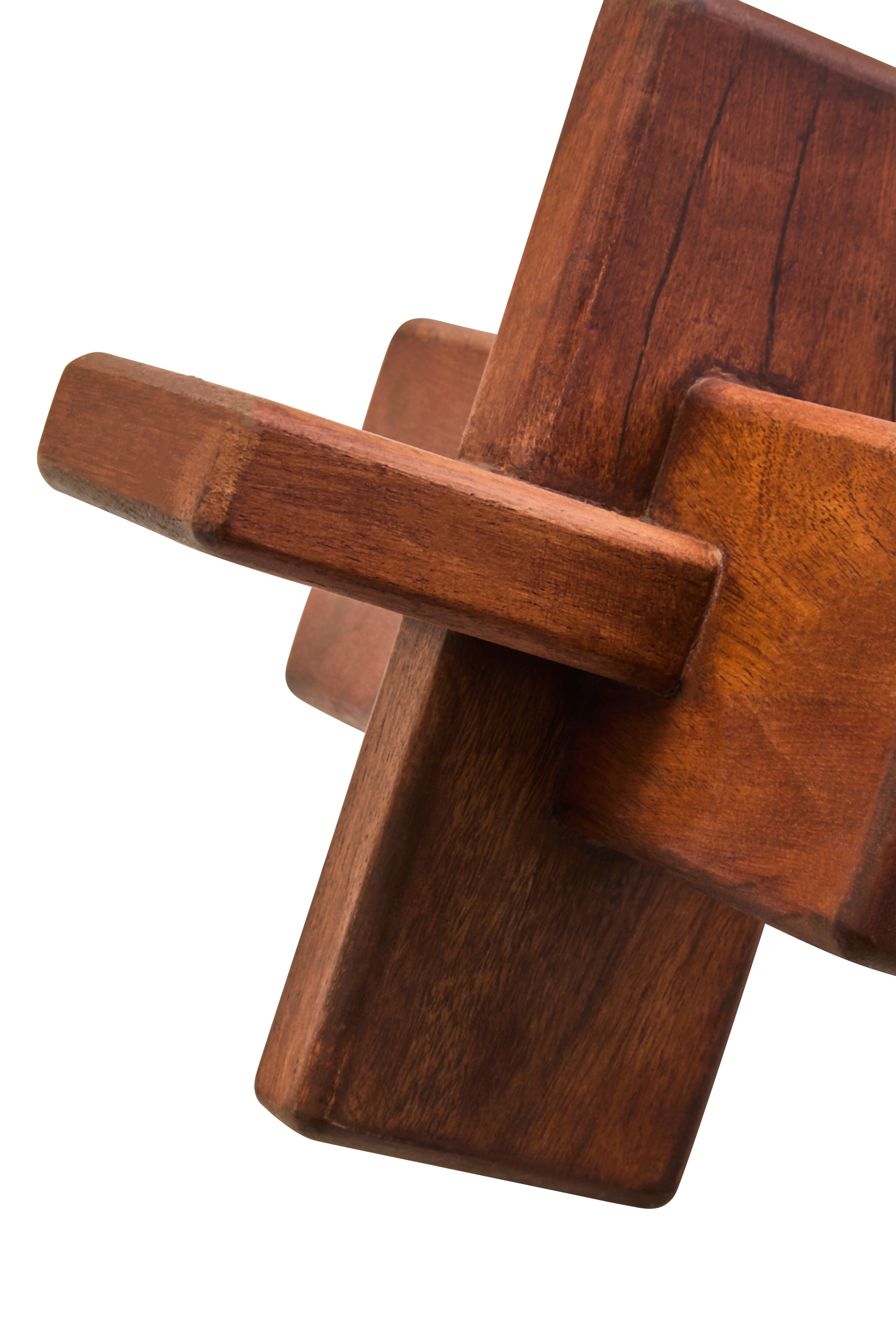 Karna Brown Wood Sculpture
